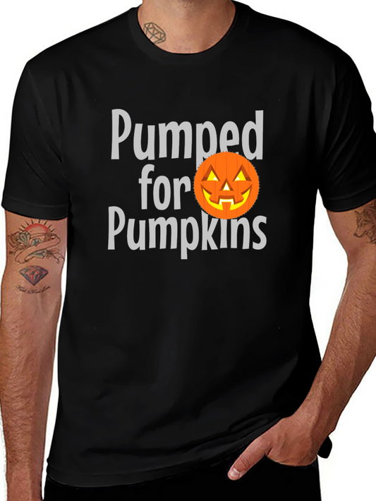 Pumped for Pumpkins Halloween T-Shirt