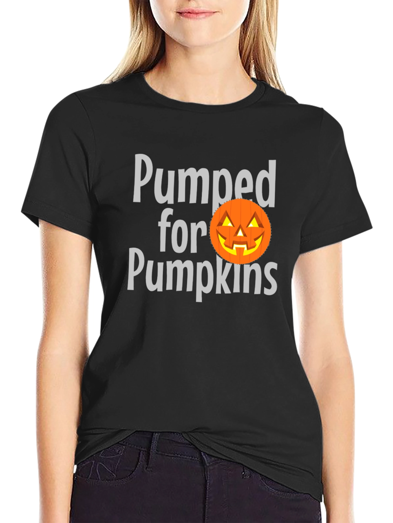 Pumped for Pumpkins Halloween T-Shirt