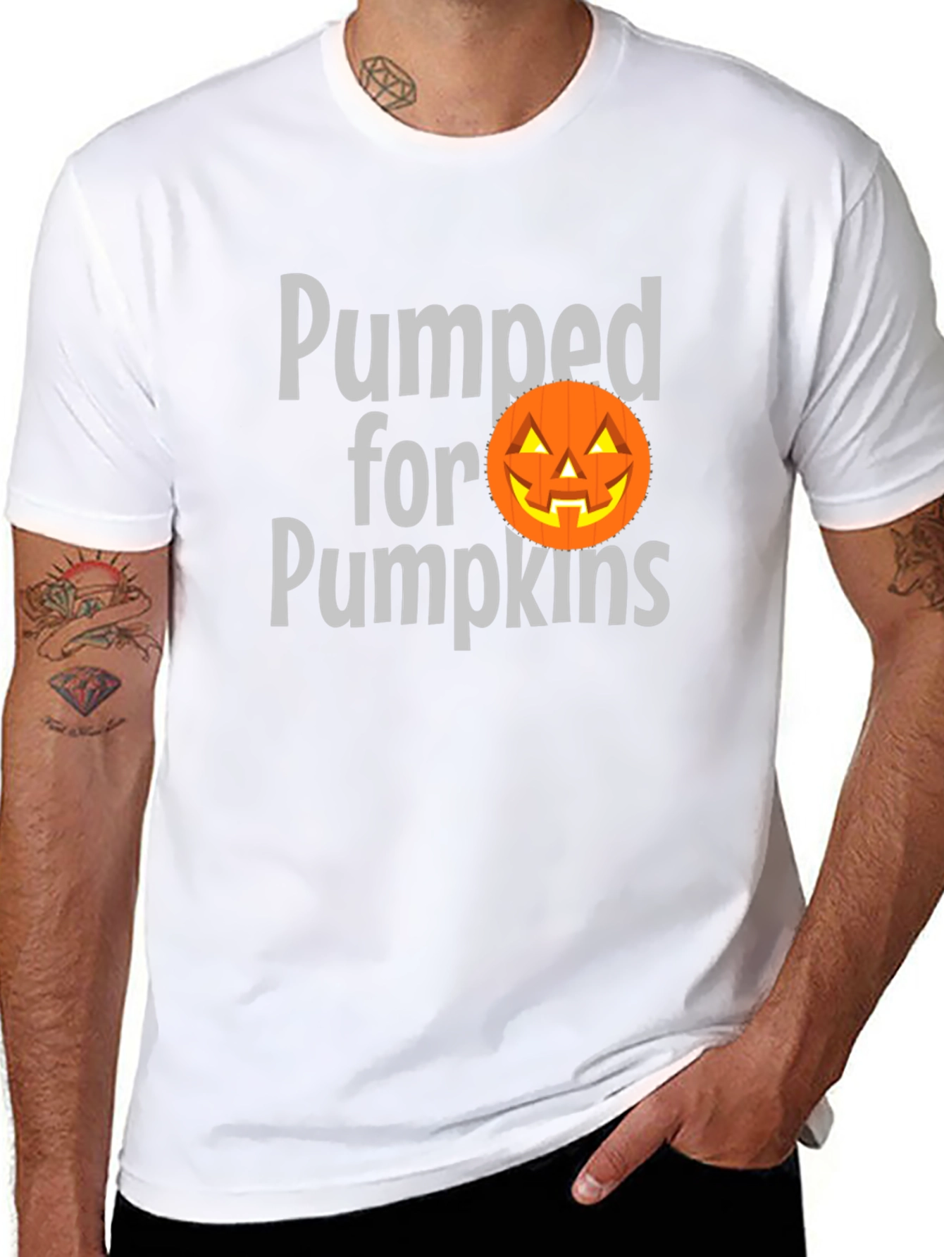 Pumped for Pumpkins Halloween T-Shirt