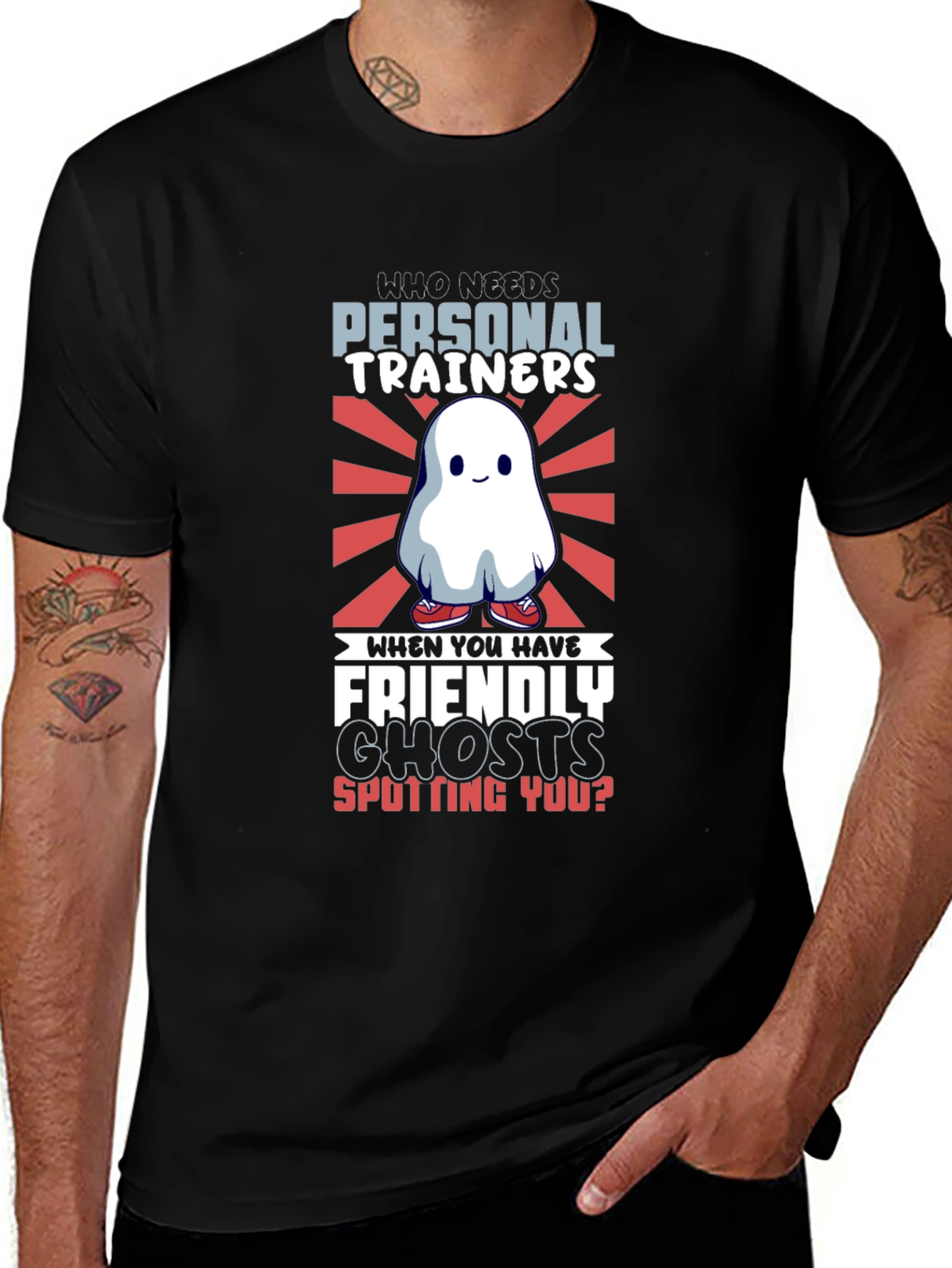 Funny Ghost Gym T-Shirt - Personal Trainers