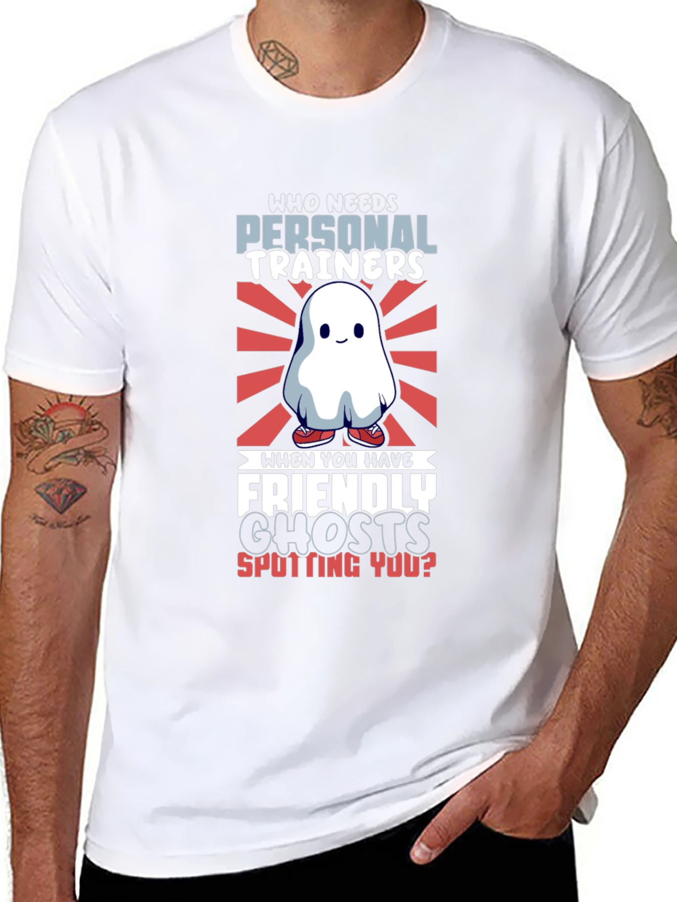 Funny Ghost Gym T-Shirt - Personal Trainers