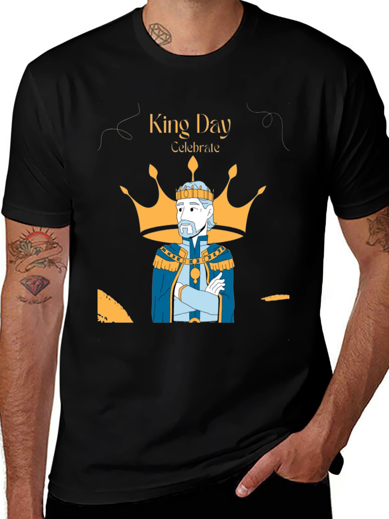 King Day Celebration T-Shirt - Royal Graphic Tee