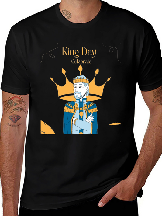 King Day Celebration T-Shirt - Royal Graphic Tee