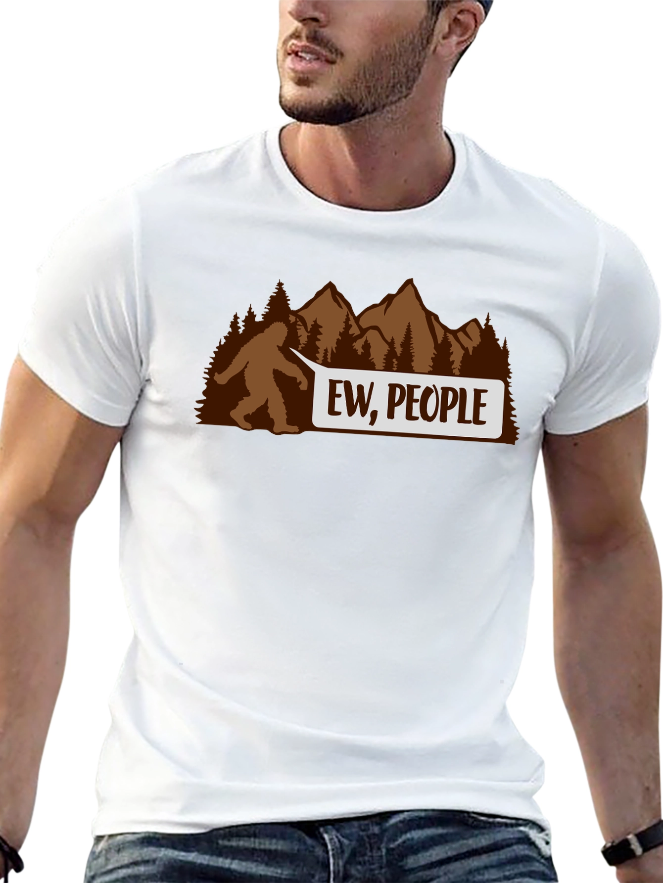 Ew People Bigfoot T-Shirt - Funny Sasquatch Tee