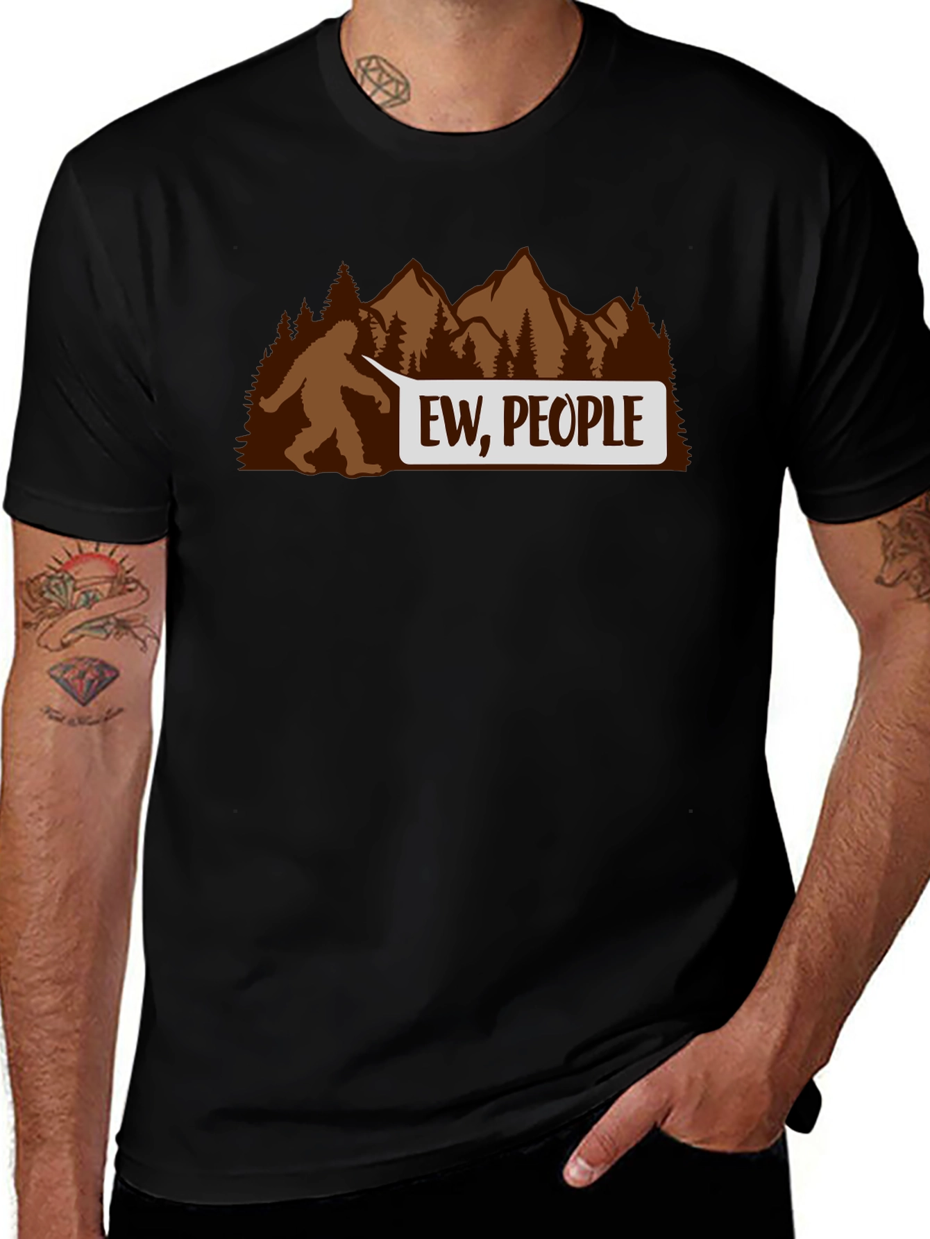 Ew People Bigfoot T-Shirt - Funny Sasquatch Tee
