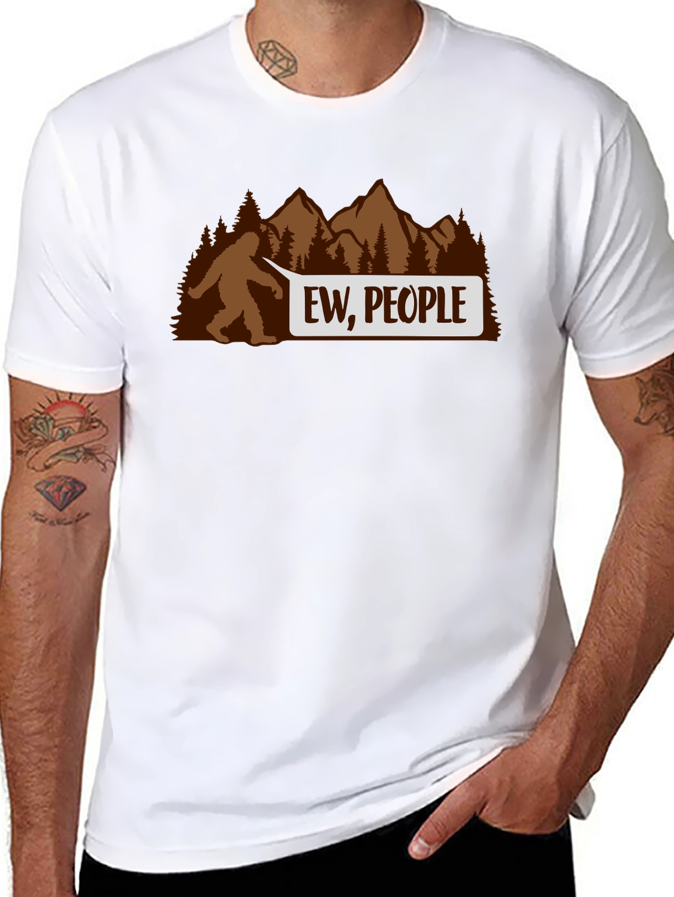 Ew People Bigfoot T-Shirt - Funny Sasquatch Tee