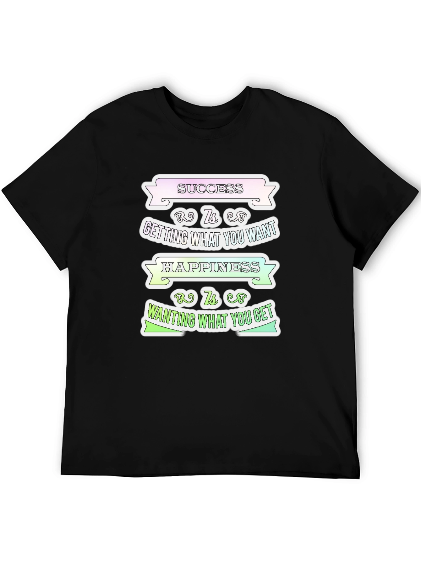 Success Happiness Mens T-Shirt - Inspirational Graphic Tee
