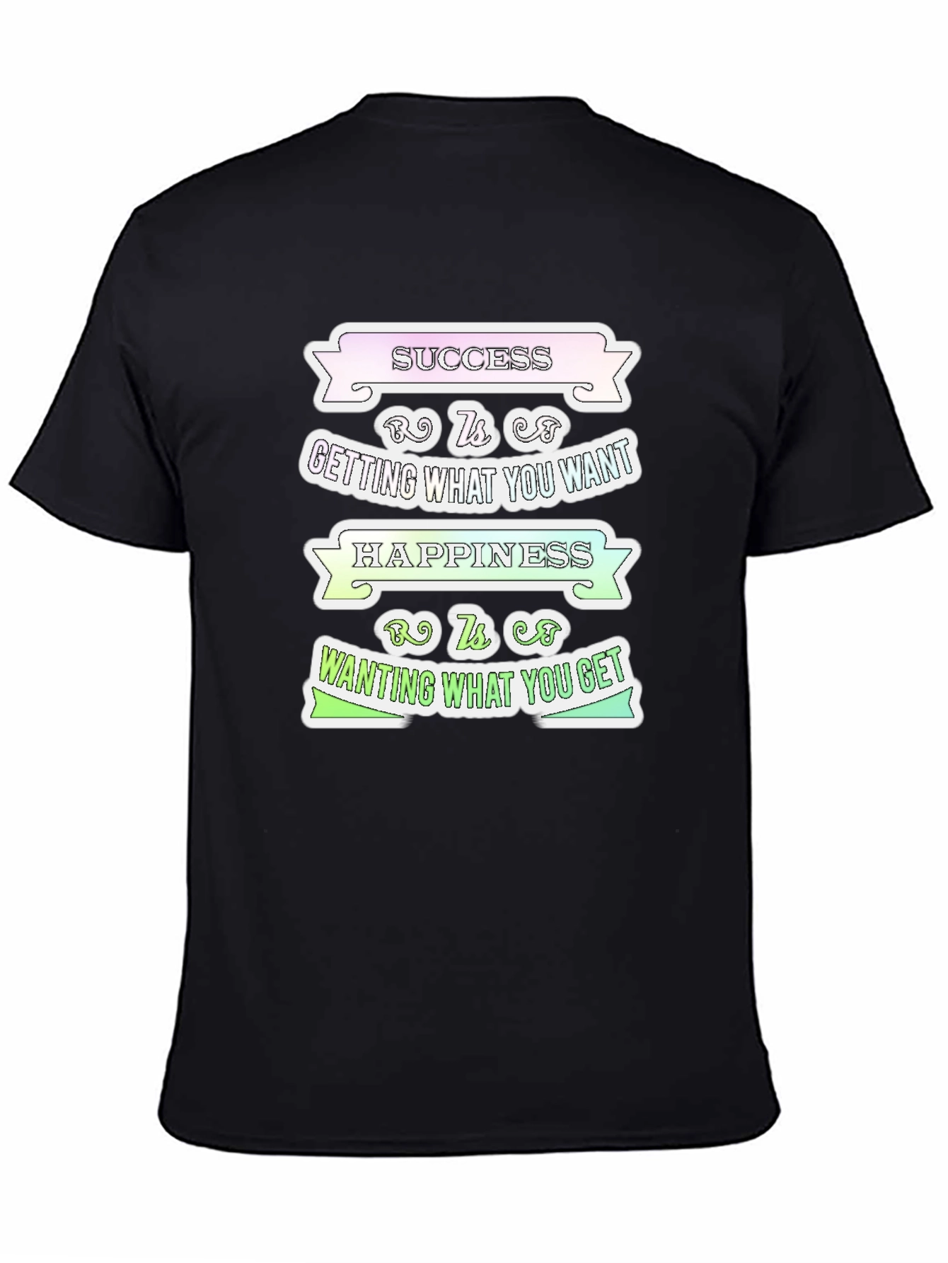 Success Happiness Mens T-Shirt - Inspirational Graphic Tee