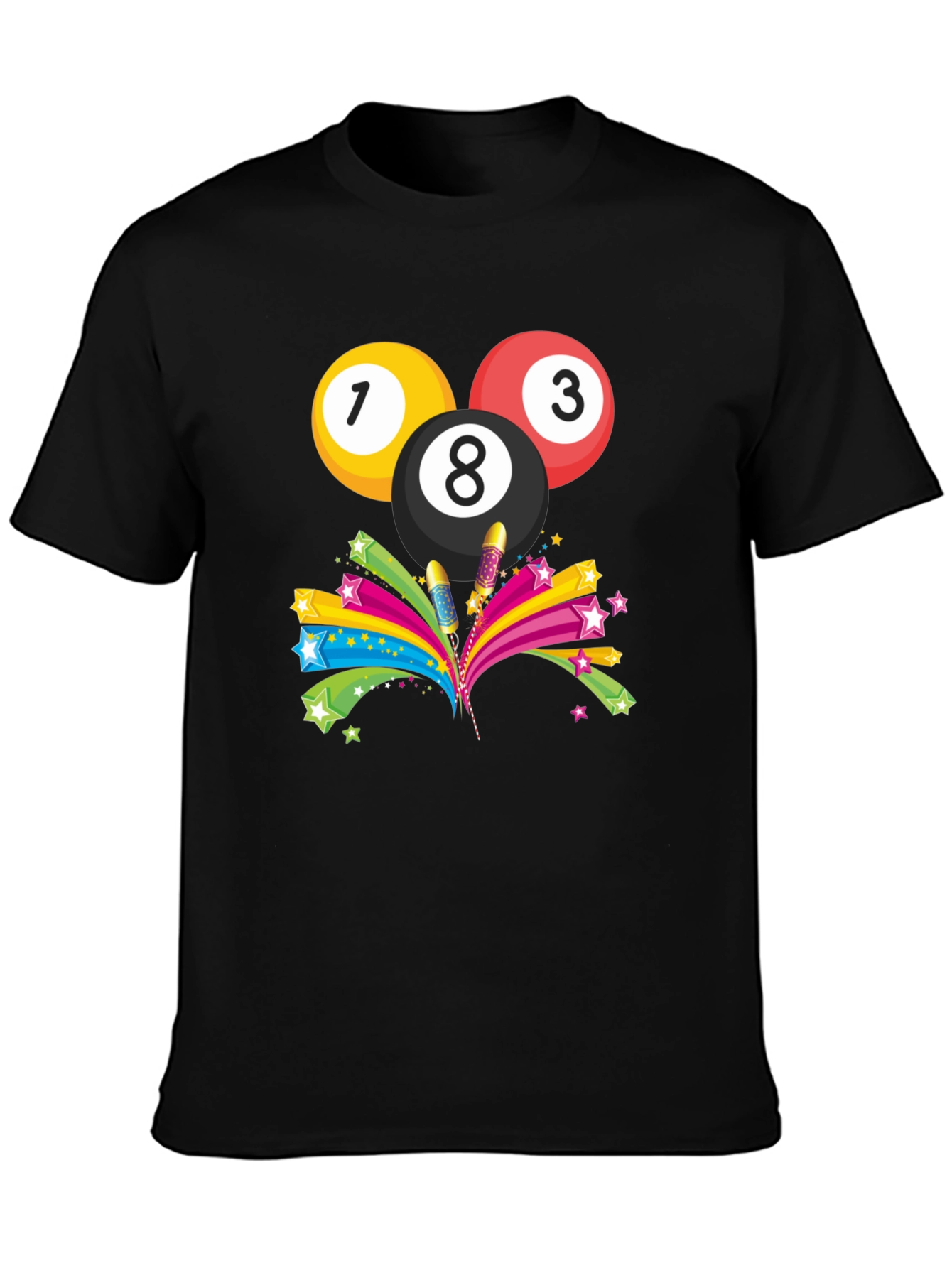 Billiards T-Shirt - Pool Balls Design