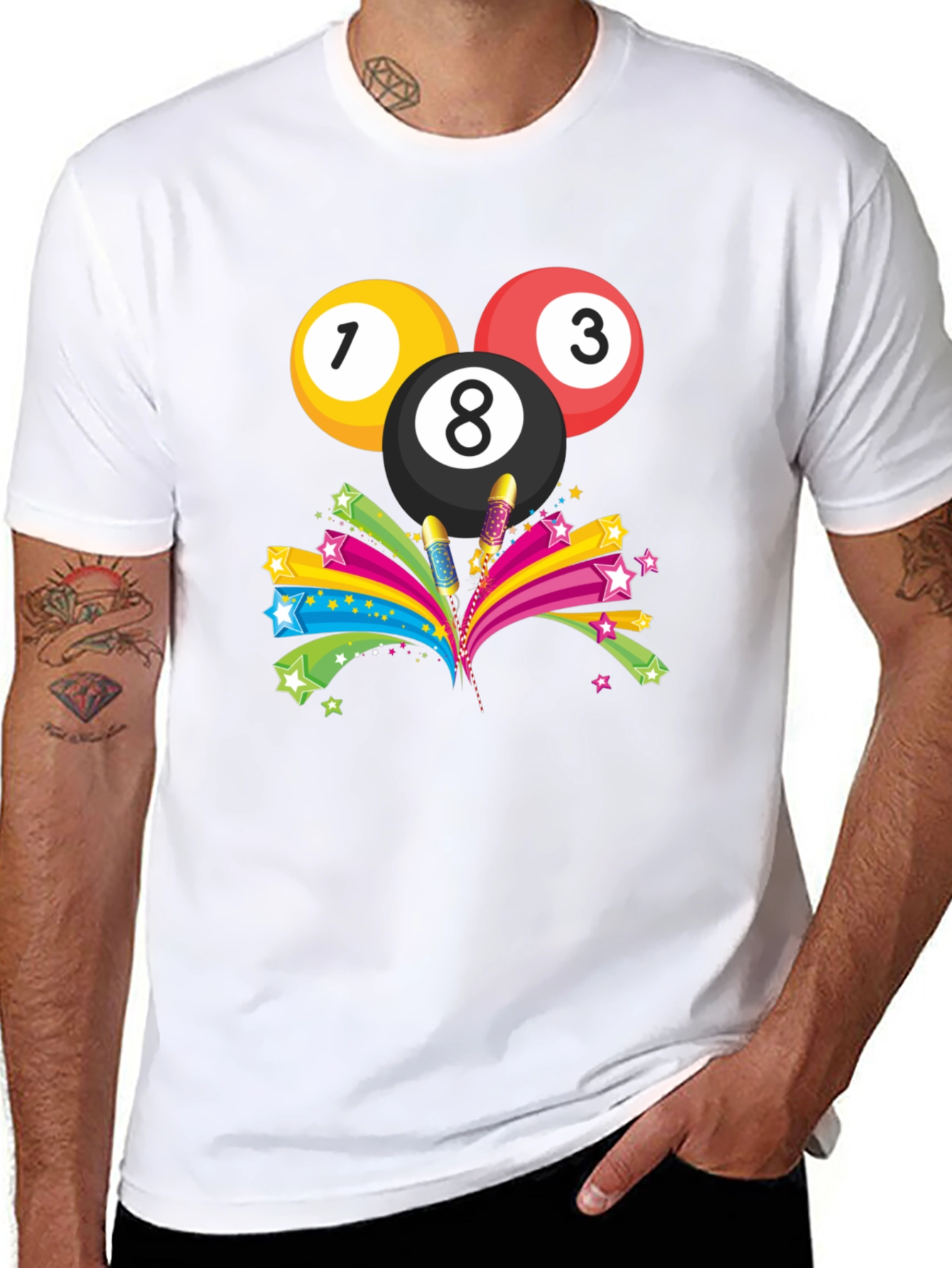 Billiards T-Shirt - Pool Balls Design