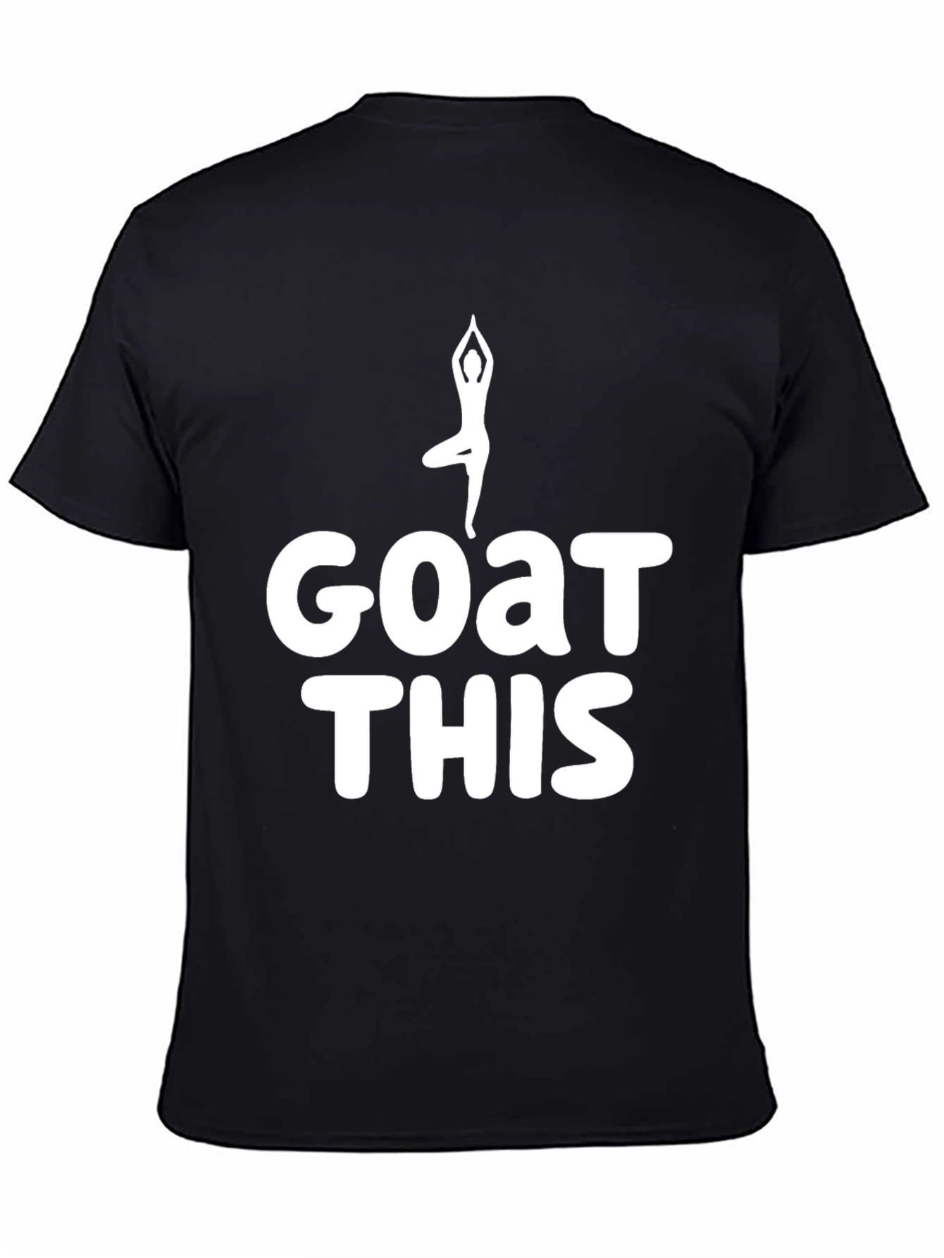 Goat Yoga Funny Black T-Shirt