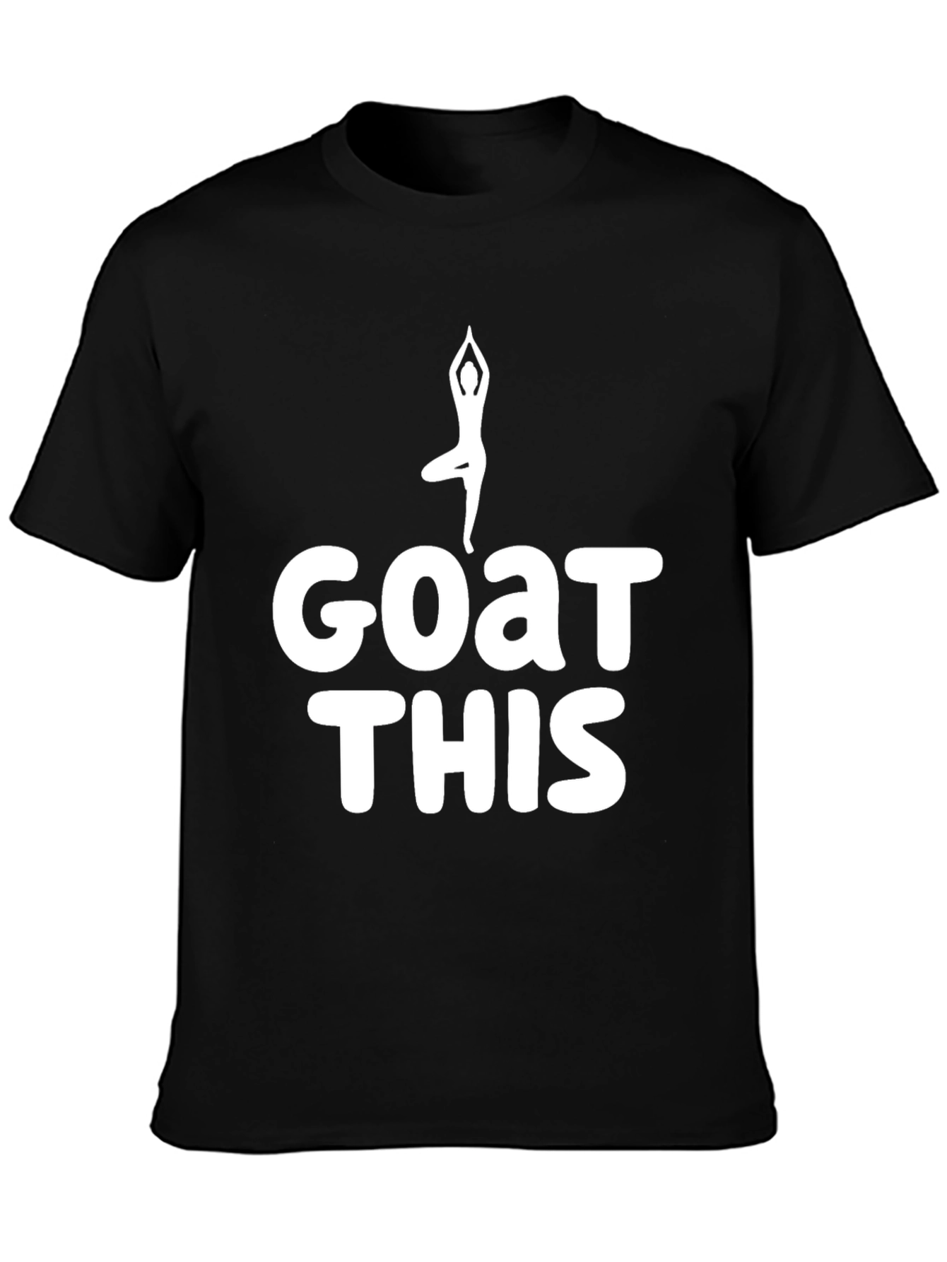 Goat Yoga Funny Black T-Shirt