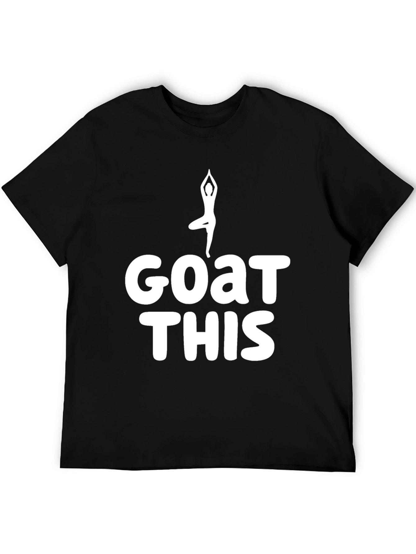 Goat Yoga Funny Black T-Shirt