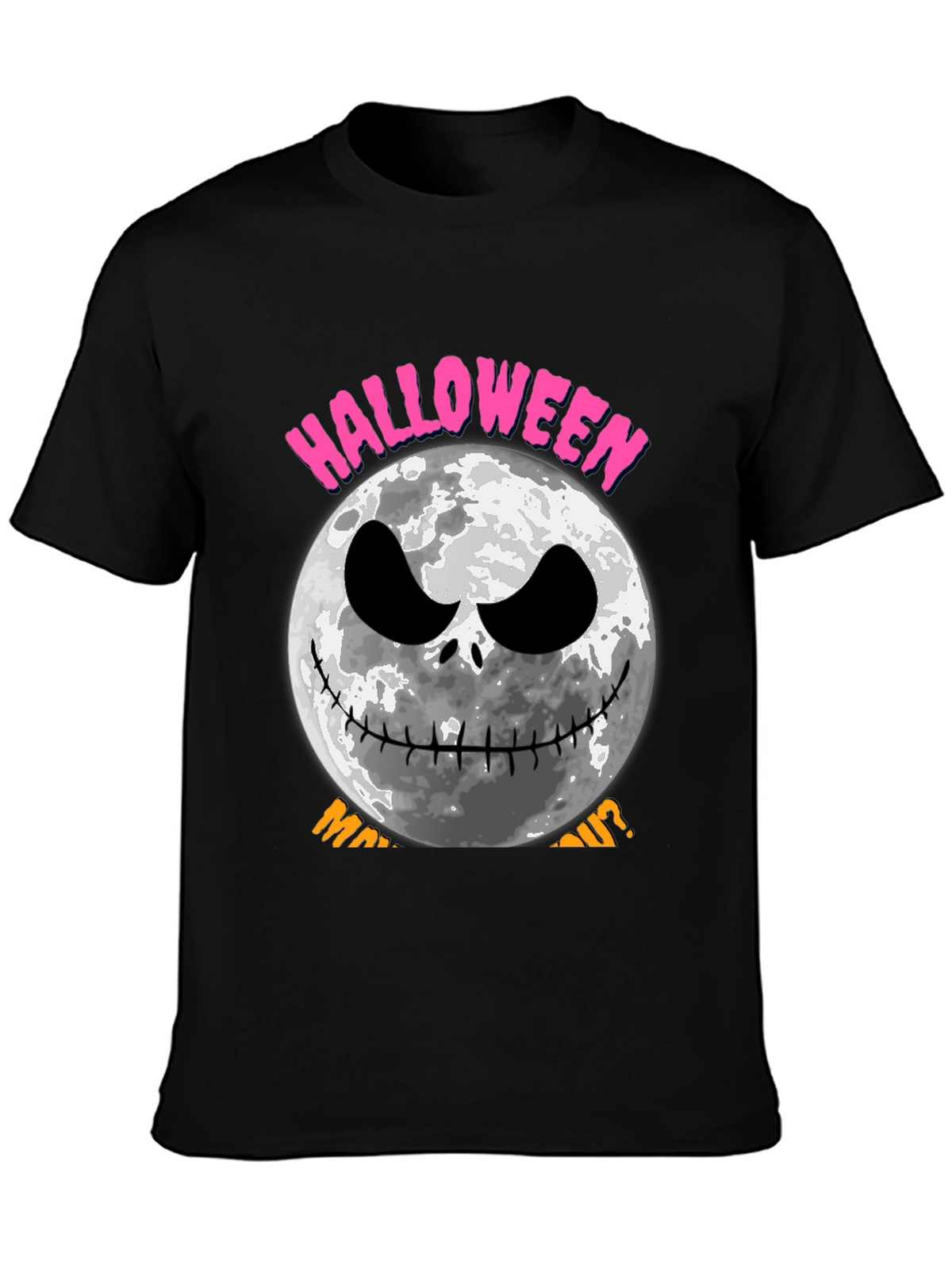 Halloween Moon Face T-Shirt