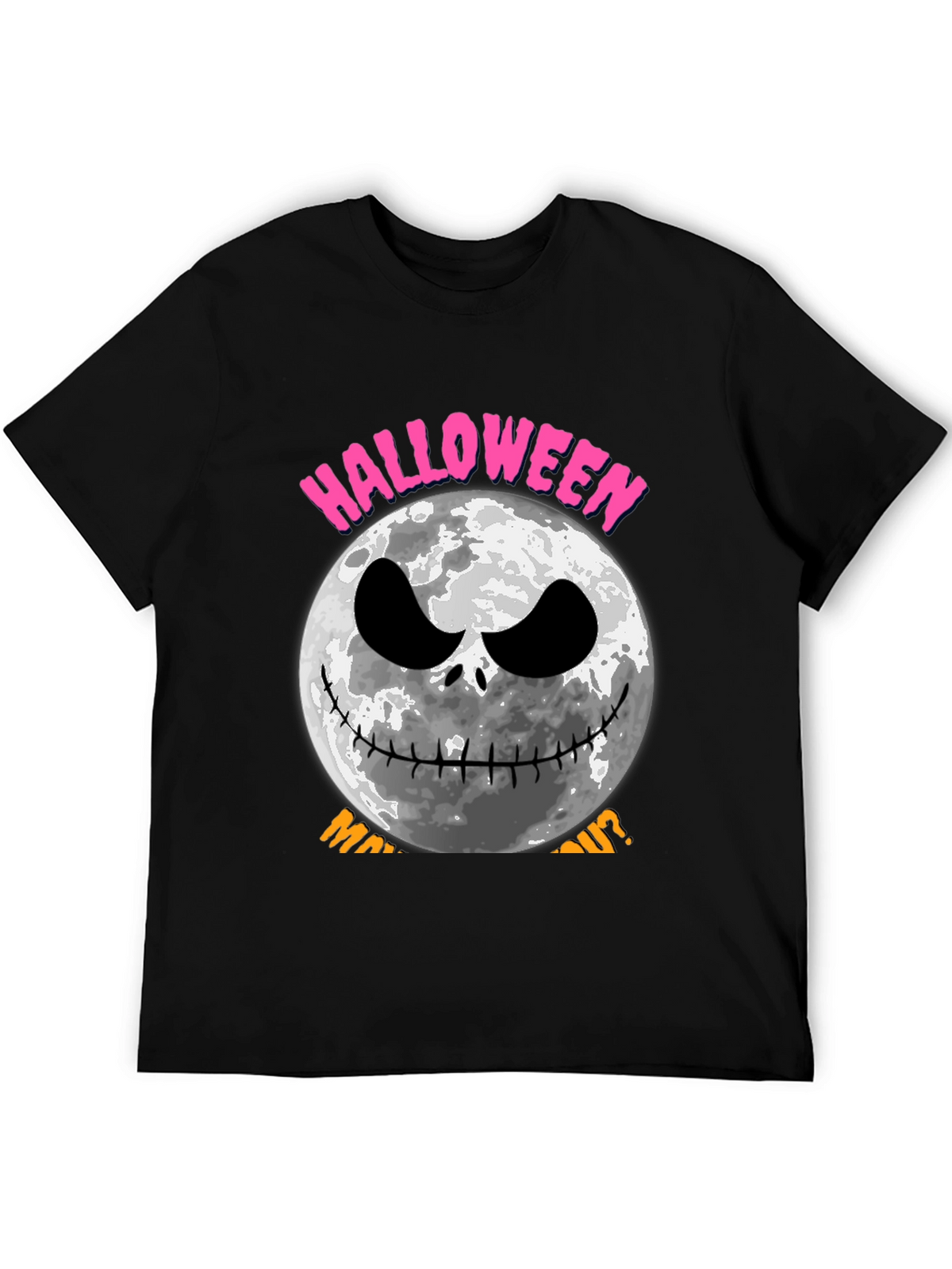 Halloween Moon Face T-Shirt