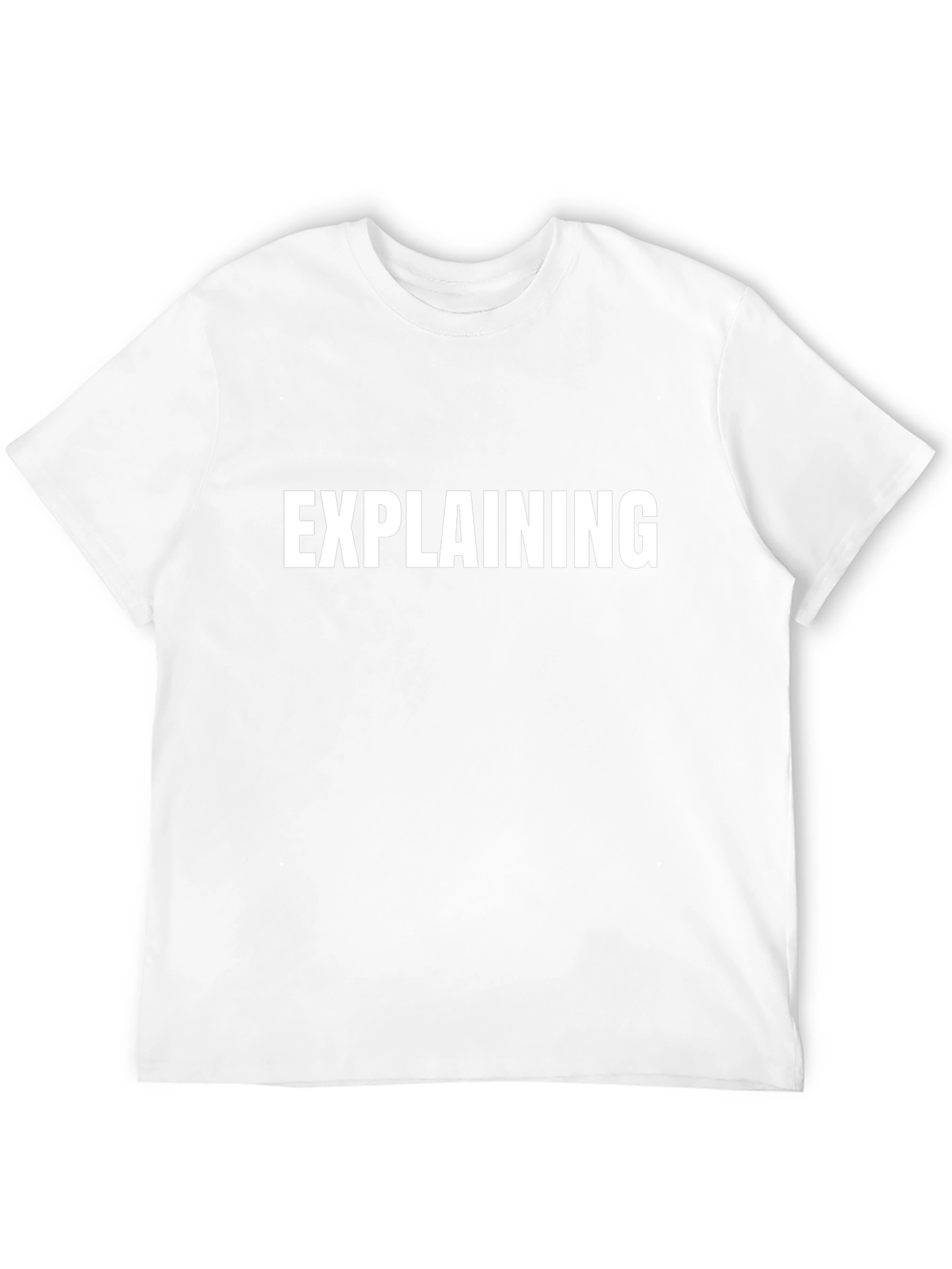 Explaining Black Graphic Tee Shirt