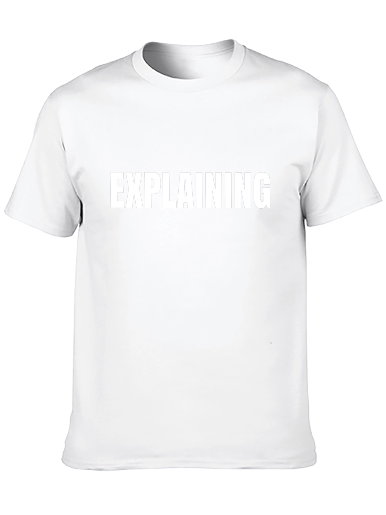 Explaining Black Graphic Tee Shirt