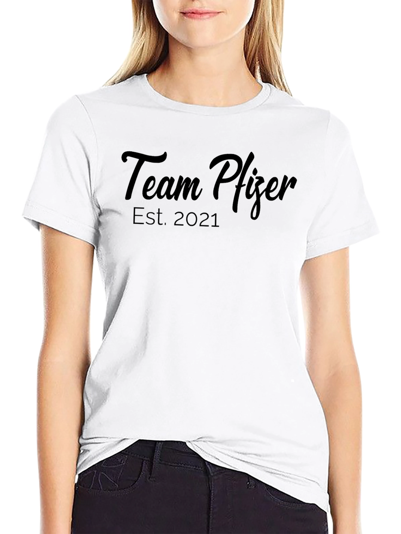Team Pfizer Est. 2021 Black T-Shirt