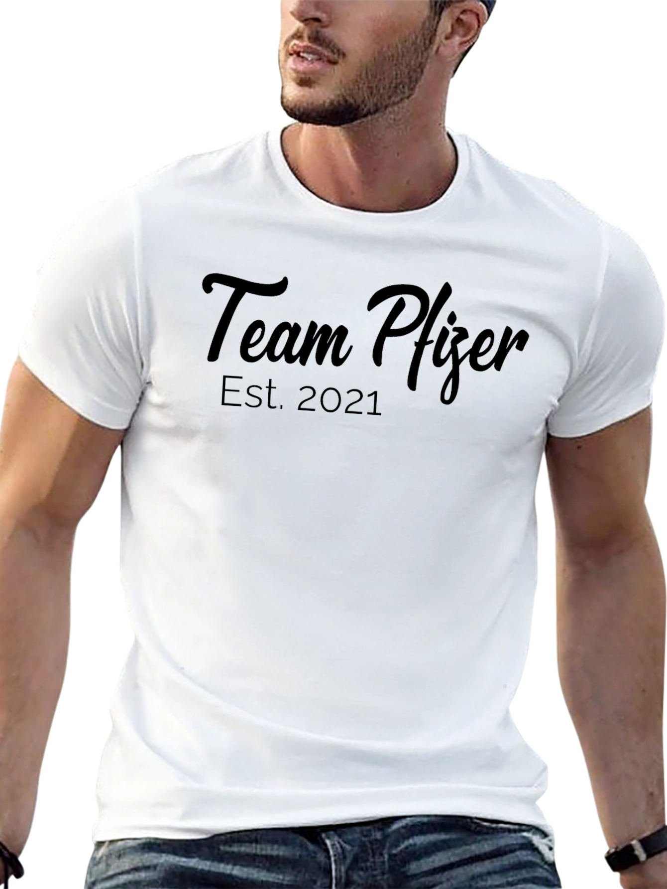 Team Pfizer Est. 2021 Black T-Shirt