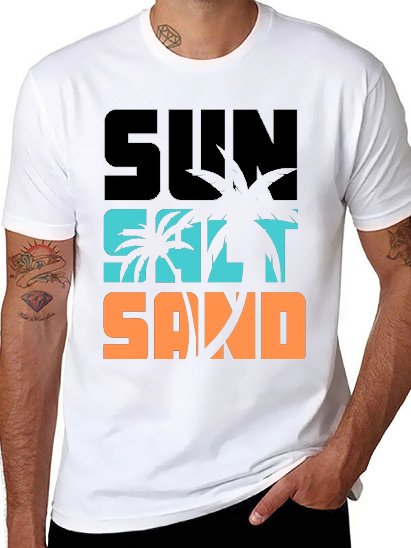 Sun Salt Sand T-Shirt - Beach Vibes Summer Tee