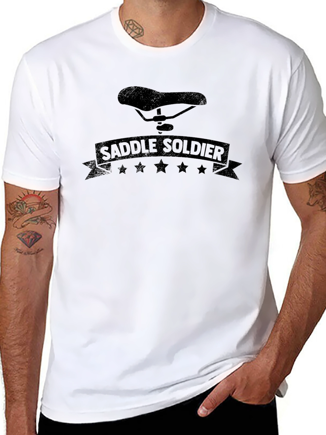 Saddle Soldier Graphic Tee - Black