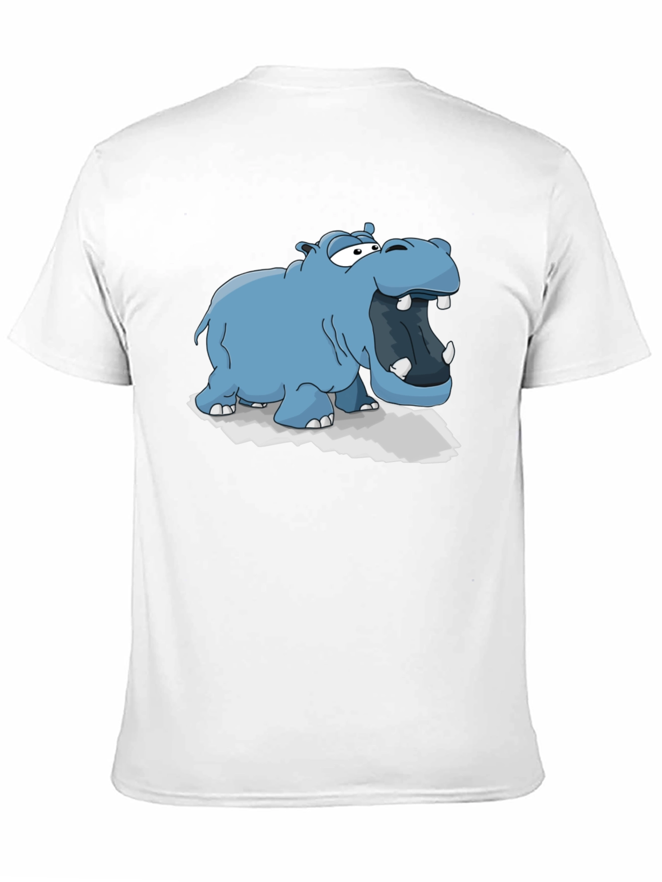 Cartoon Hippo Graphic Tee
