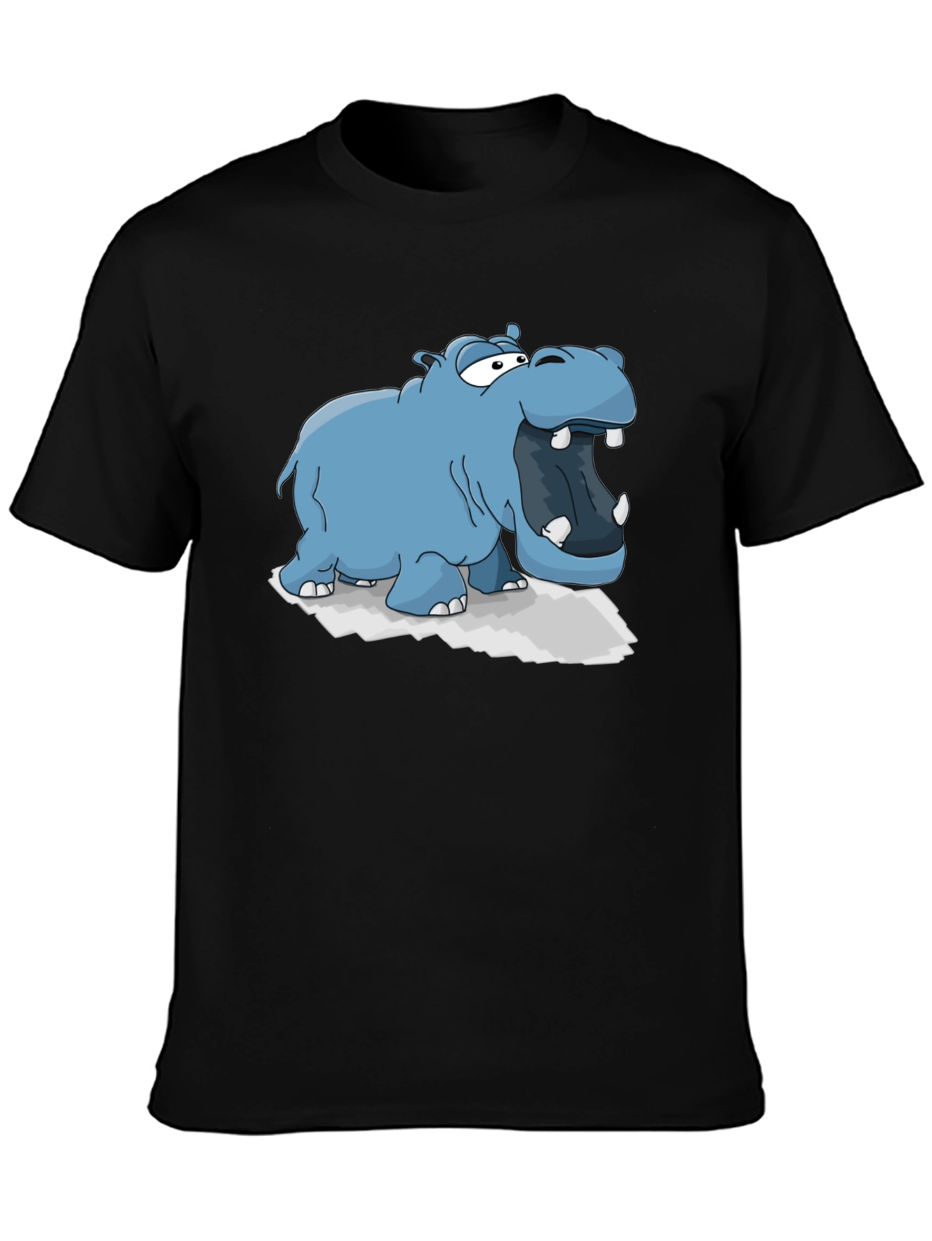 Cartoon Hippo Graphic Tee