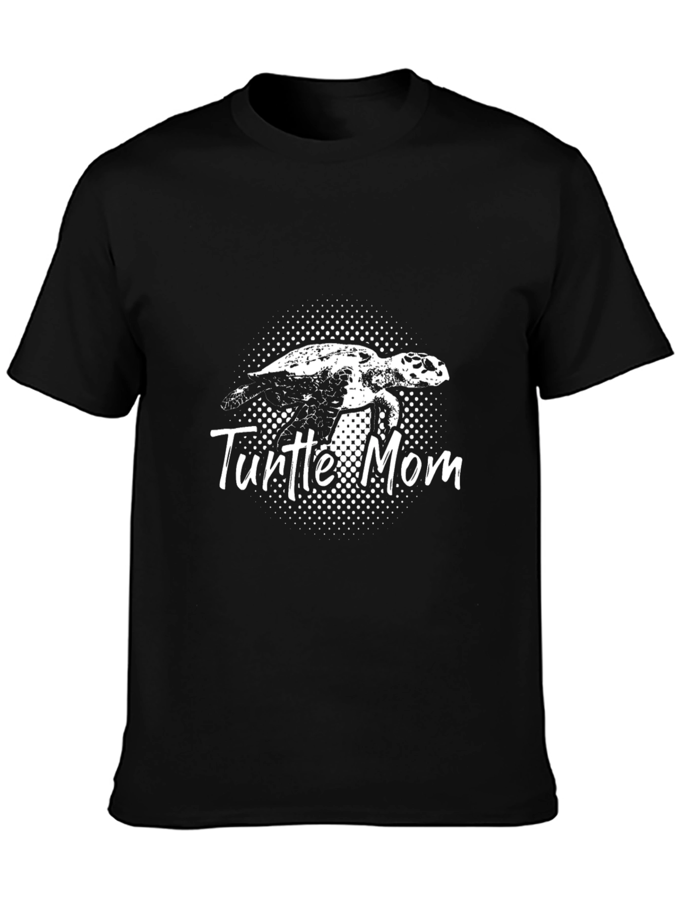 Turtle Mom T-Shirt - Black