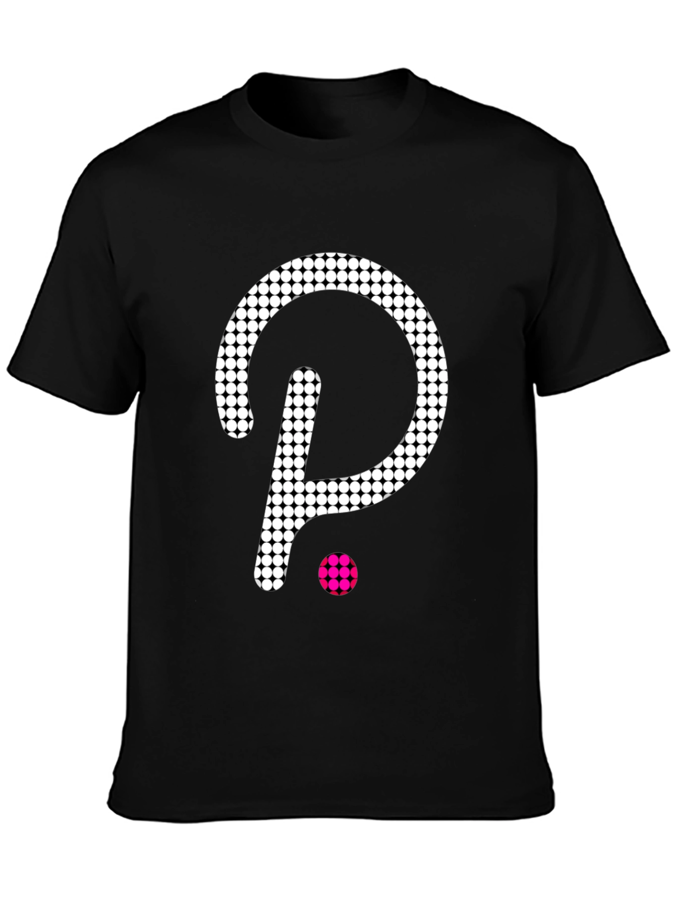 Dotted Logo Black T-Shirt