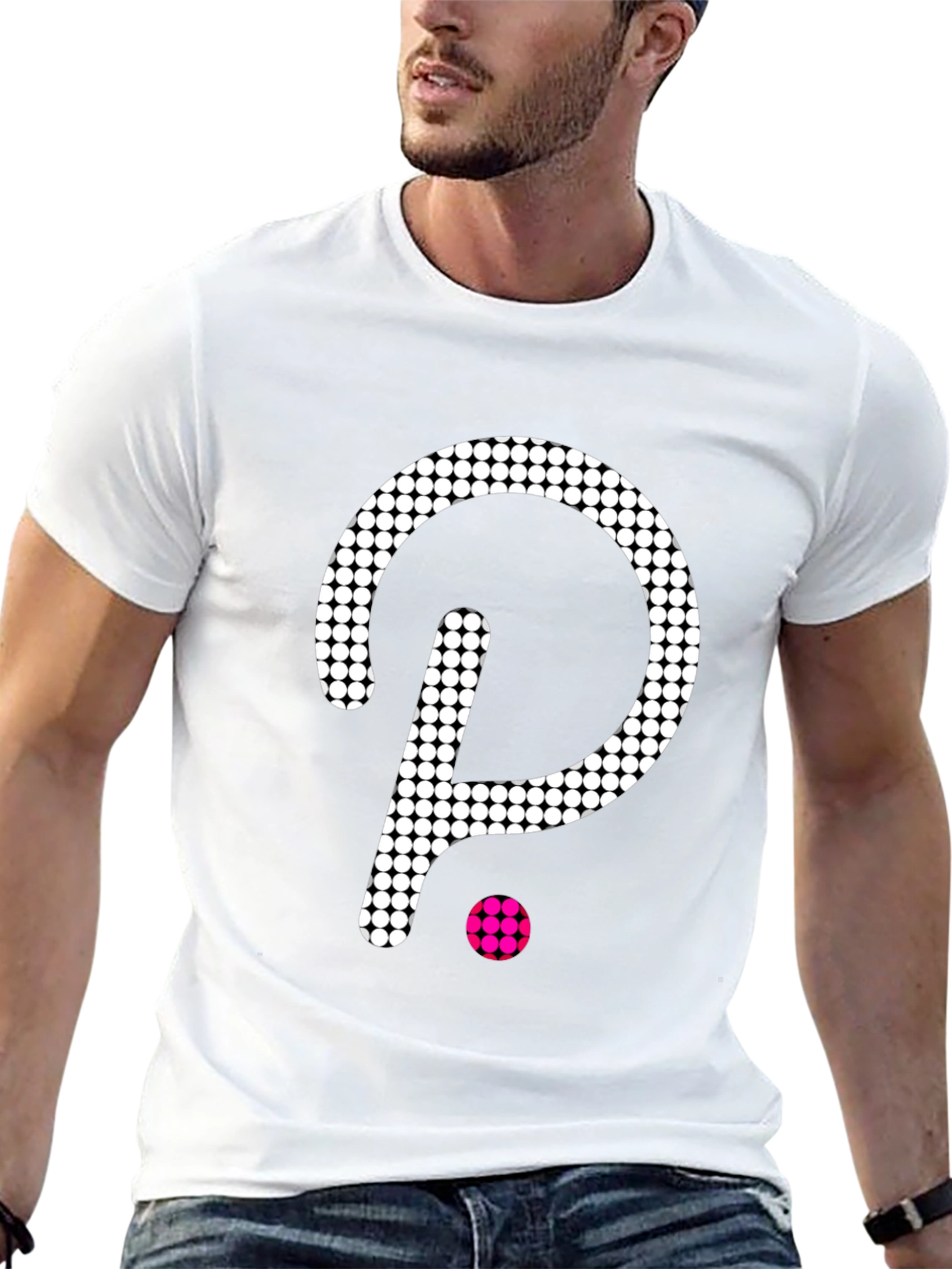 Dotted Logo Black T-Shirt