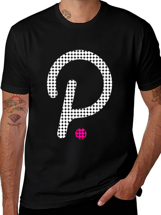 Dotted Logo Black T-Shirt