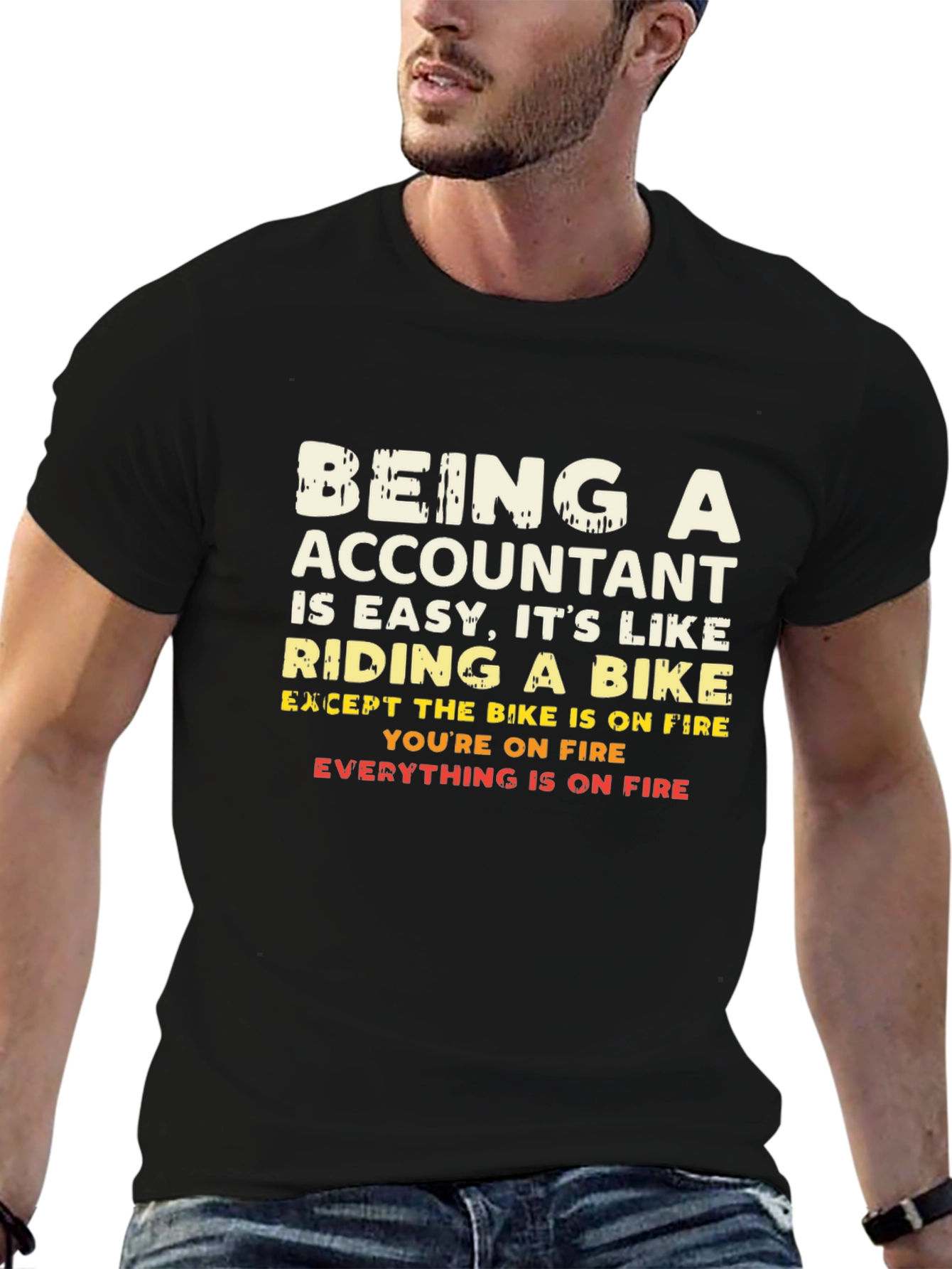 Accountant on Fire T-Shirt