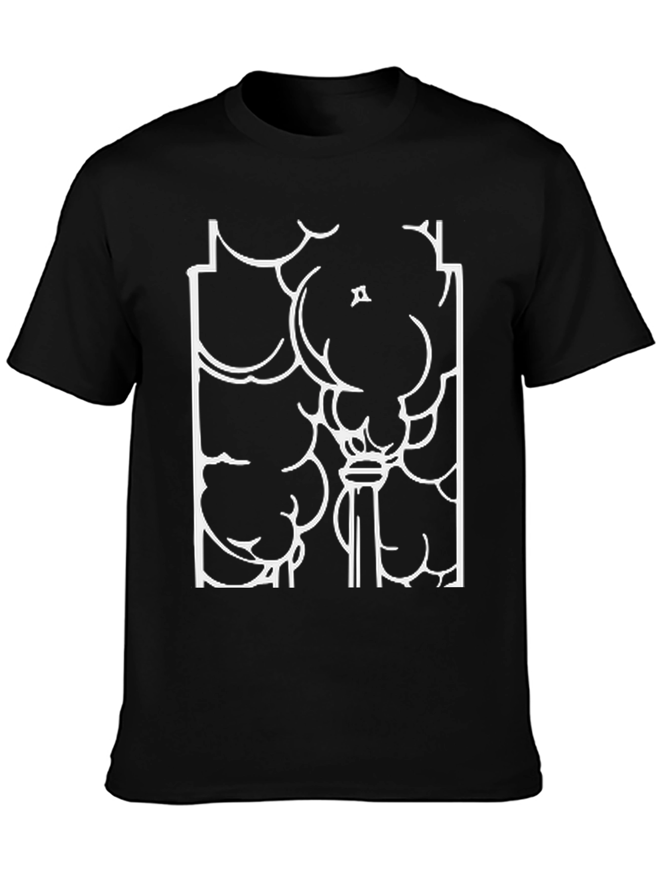 Abstract Cloud Tower Graphic Tee