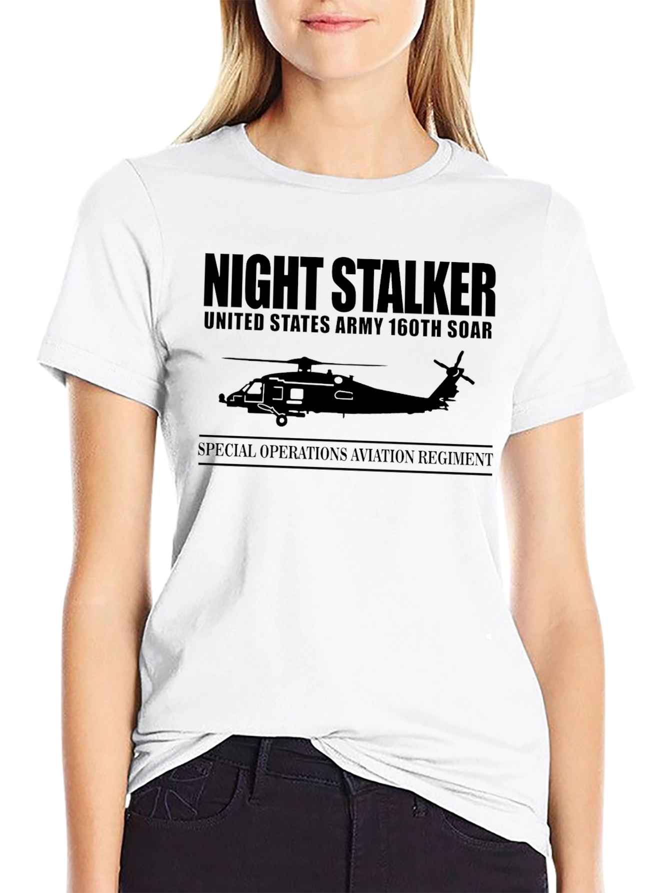 Night Stalker Military Graphic T-Shirt