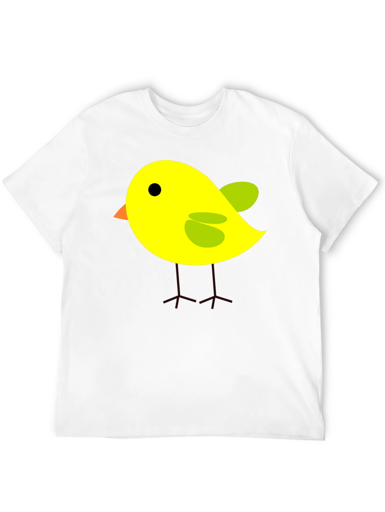Cute Cartoon Bird T-Shirt - Black