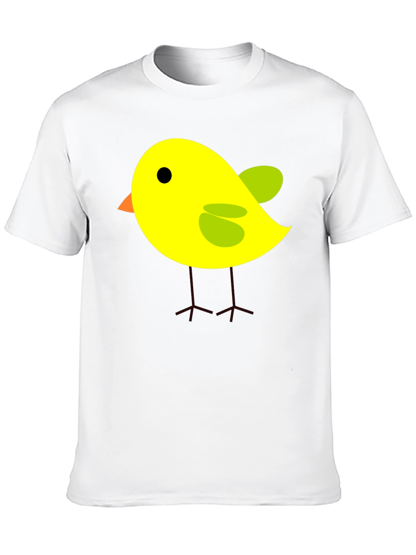 Cute Cartoon Bird T-Shirt - Black