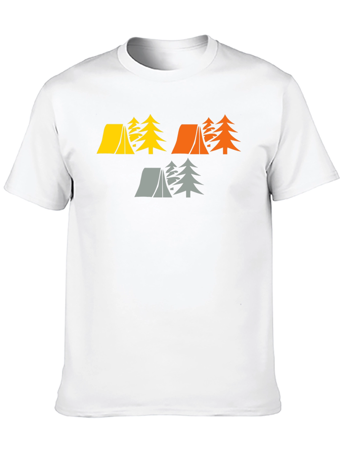 Camping Tents & Trees Graphic Tee - Adventure Awaits!
