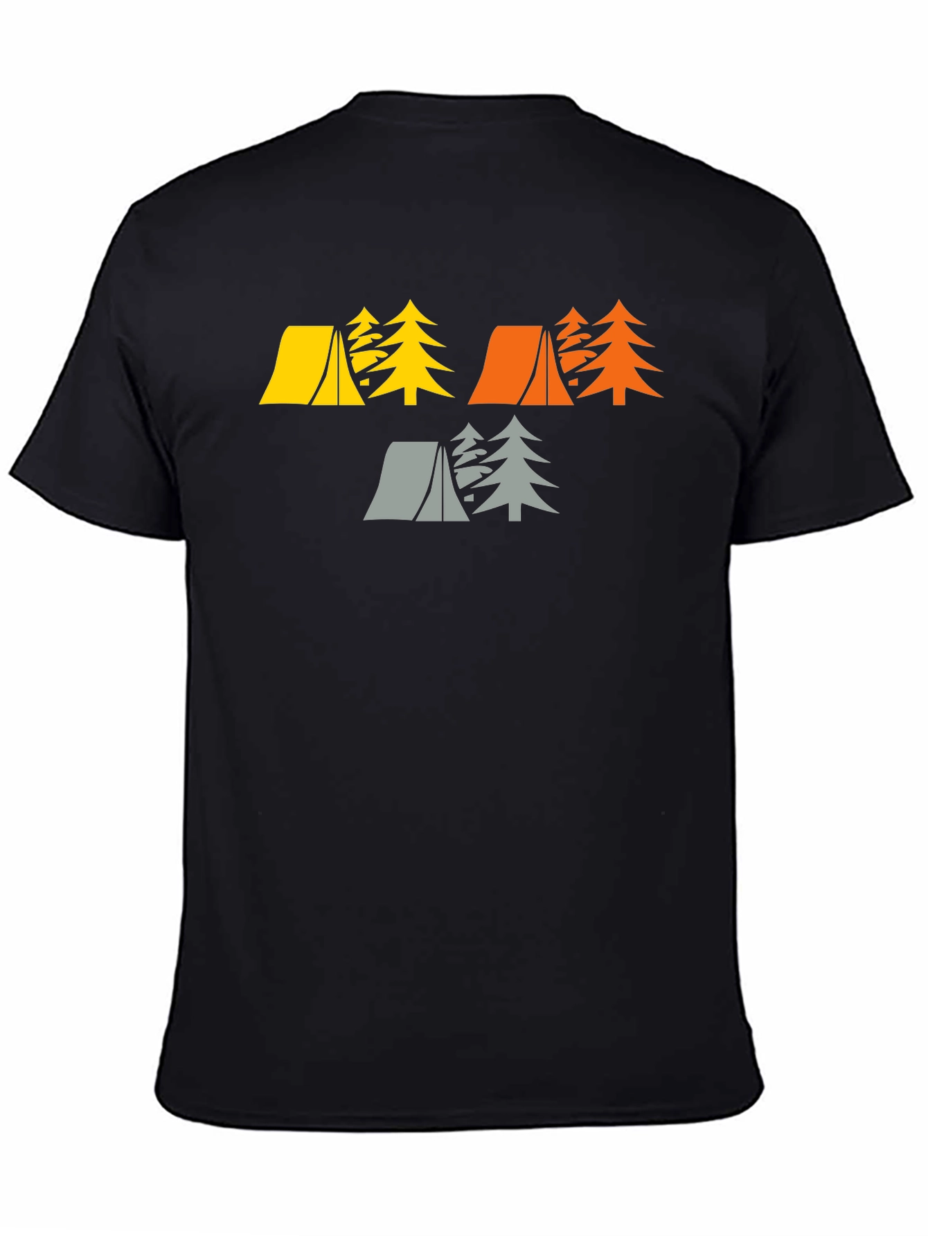 Camping Tents & Trees Graphic Tee - Adventure Awaits!