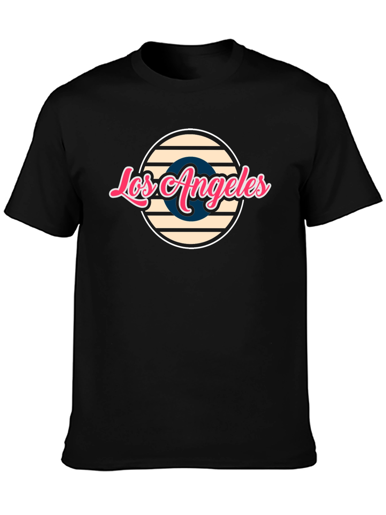 Los Angeles Retro Graphic Tee - Unisex Black T-Shirt
