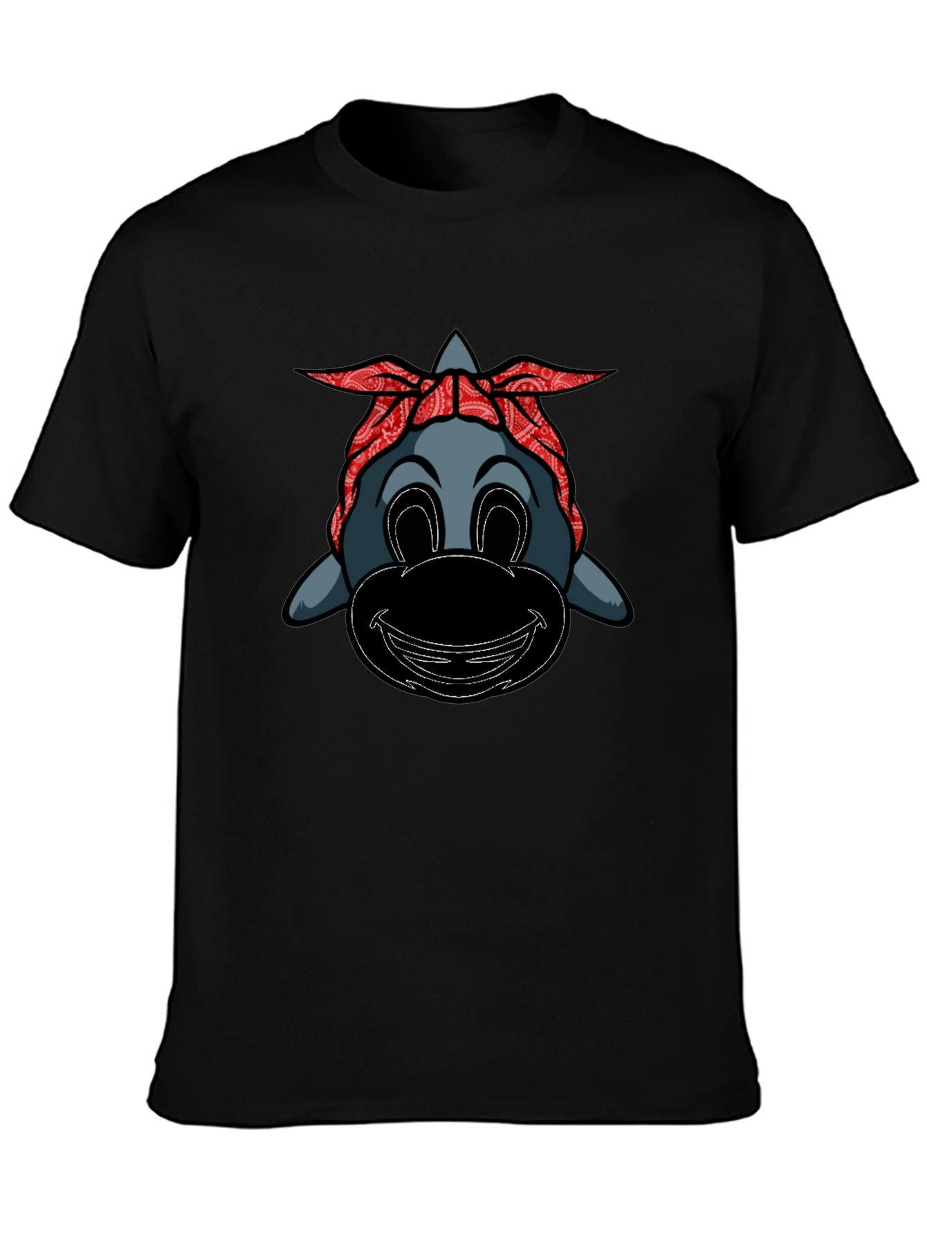 Cartoon Gangster Dolphin Graphic Tee