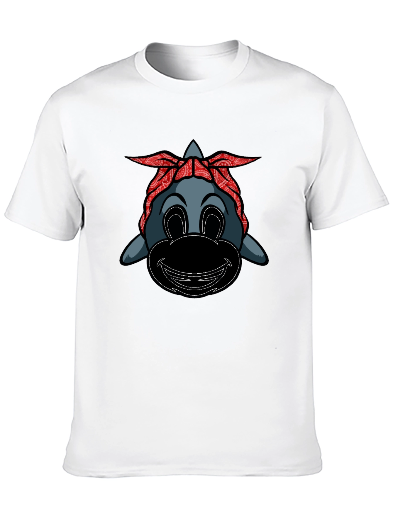 Cartoon Gangster Dolphin Graphic Tee