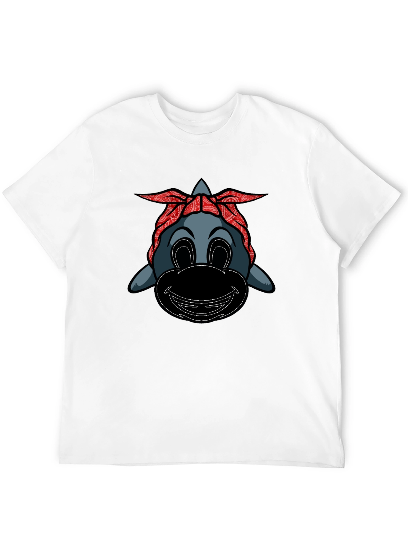 Cartoon Gangster Dolphin Graphic Tee