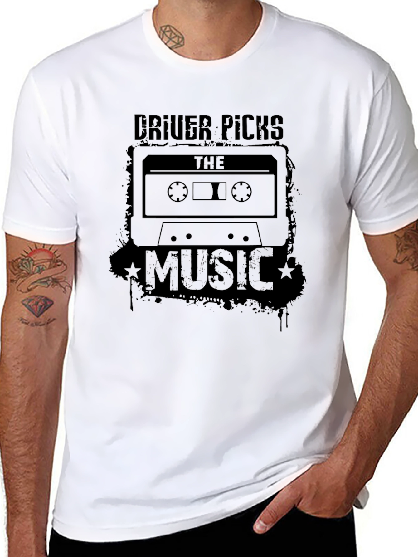 Driver Picks the Music Cassette Tape Graphic Tee