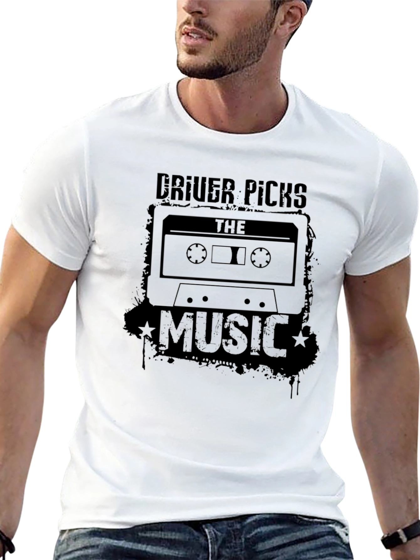 Driver Picks the Music Cassette Tape Graphic Tee