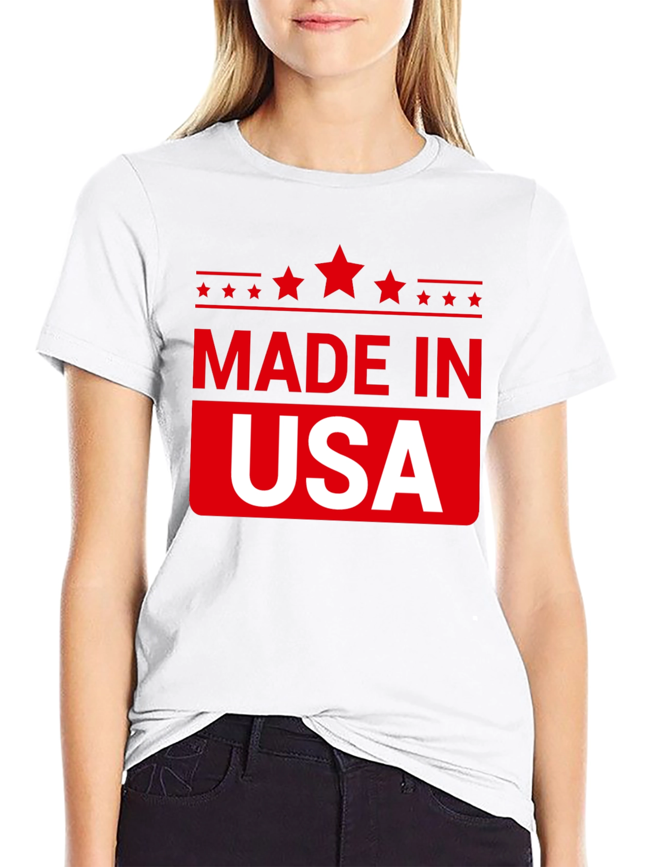 Made in USA Patriotic Graphic Tee