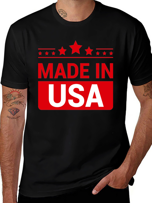 Made in USA Patriotic Graphic Tee