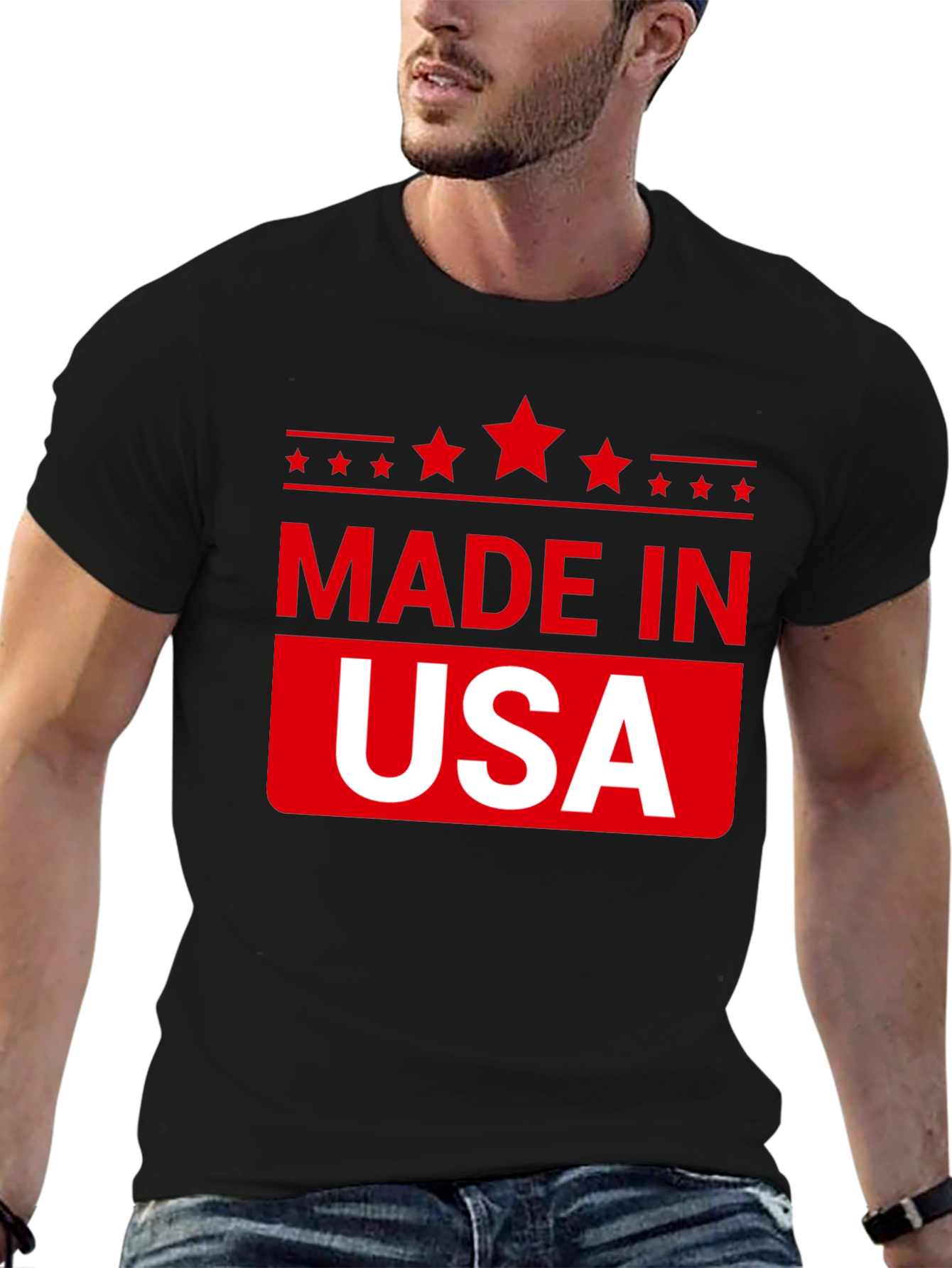 Made in USA Patriotic Graphic Tee