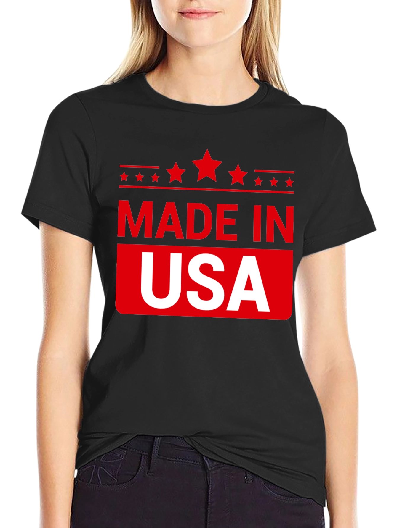 Made in USA Patriotic Graphic Tee