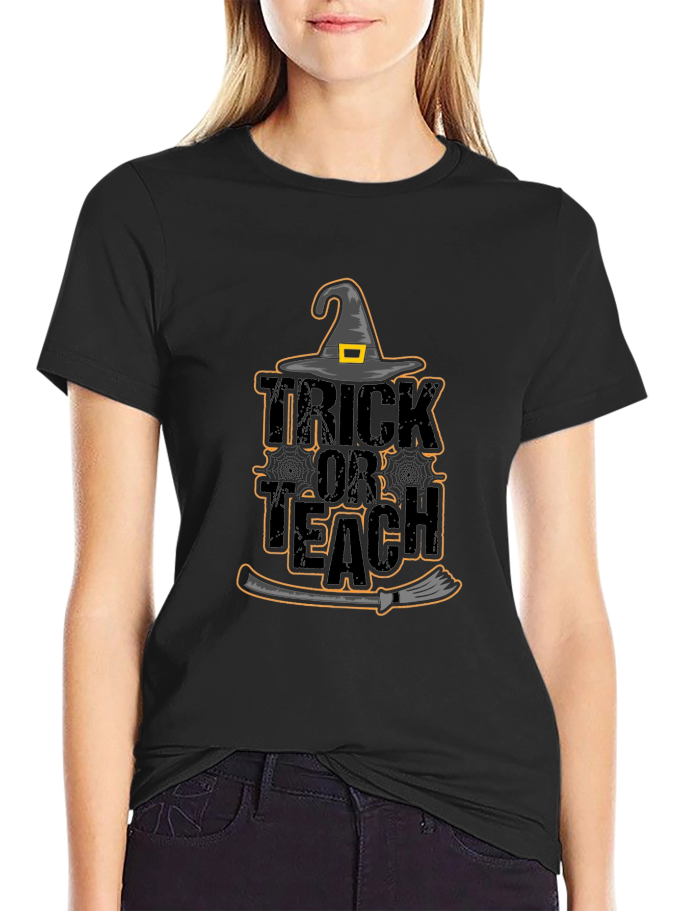 Trick or Teach Halloween T-Shirt for Teachers