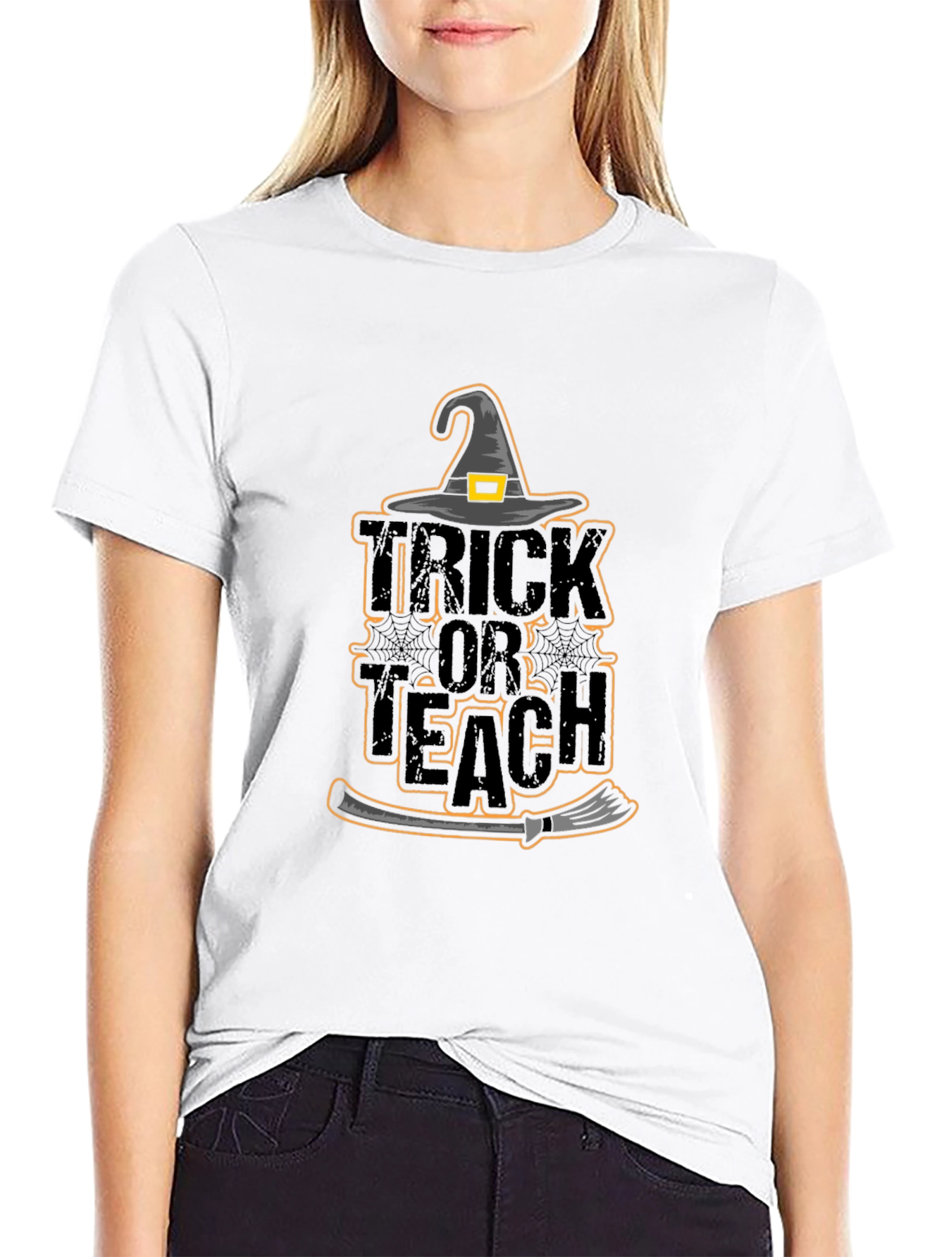 Trick or Teach Halloween T-Shirt for Teachers